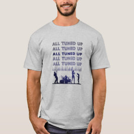 All tuned rock band grote tekst T-Shirt