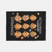 All Turkeys Communicate Differently Thanksgiving A Fleece Deken (Voorkant (Horizontaal))