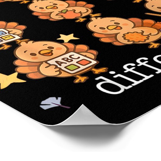 All Turkeys Communicate Differently Thanksgiving A Poster (Hoek)