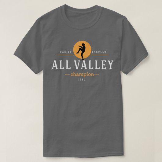 All Valley Kampioen 1984 Daniel Larusso T-shirt (Design voorkant)