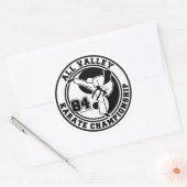 All Valley Karate Cup Ronde Sticker (Envelop)