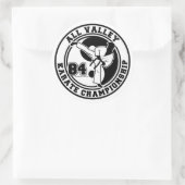 All Valley Karate Cup Ronde Sticker (Tas)