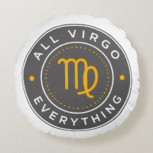 All Virgo Everything Officiële Logo Ronde Kussen