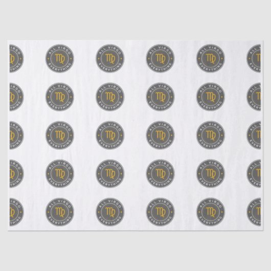 All Virgo Everything Signature Patroon Tissue Tissuepapier (Voorkant)