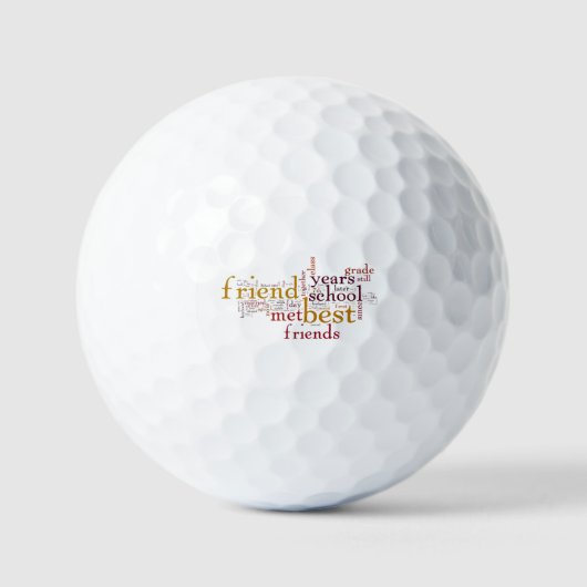 **ALL WAYS TO SAY FRIEND** GOLF BALL GOLFBALLEN (Voorkant)