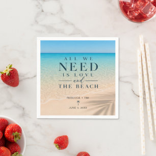 All We Need Is Love Beach Bruiloft Servet