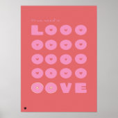 All We Need is Love Quote Minimalist Abstract Art Poster (Voorkant)