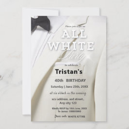 All White Affair of feest Luxe Kaart
