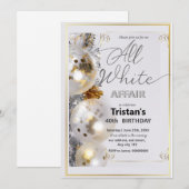 All White-feest of All White-feestje Kaart (Voorkant / Achterkant)