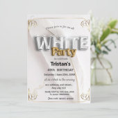 All White Feest of All White Party Kaart (Staand voorkant)