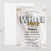 All White Feest of All White Party Kaart (Voorkant / Achterkant)