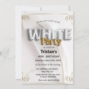 All White Feest of All White Party Kaart