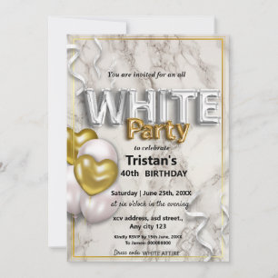 All White-feest of All White-party Kaart