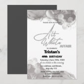 All White-feest of -feestje Kaart (Voorkant / Achterkant)