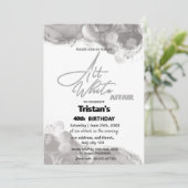 All White Feest or volledig wit feestje Kaart (Staand voorkant)