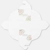 All White Floral Wedding Bedankdoosjes (Ongevouwen)
