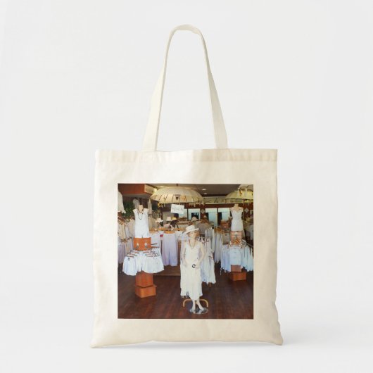 All white mode shop tote bag (Voorkant)