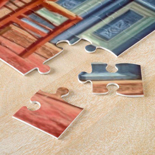 "ALL WILL BE WELL" message on GREEK CAFE MENU; Legpuzzel (Zijkant)