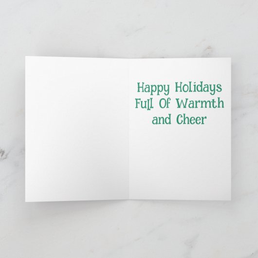  All Wrapped Holiday Christmas Kaart (Binnen)