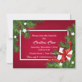 All Wrapped Holiday Invitation van 4,25 inch x 5,5 Feestdagenkaart