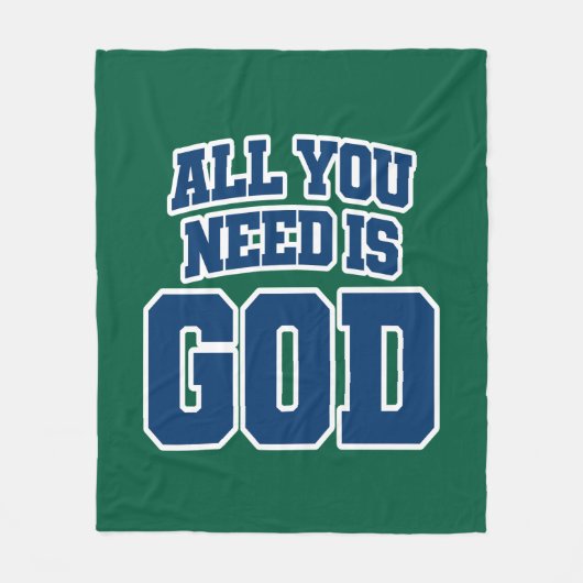 All you need is God Fleece Deken (Voorkant)