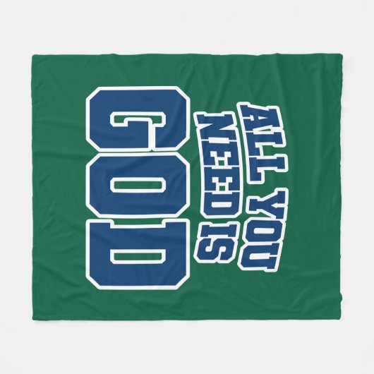 All you need is God Fleece Deken (Voorkant (Horizontaal))