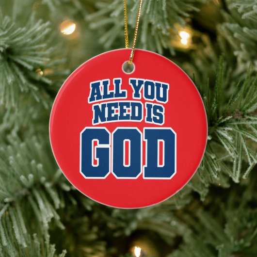 All you need is God Keramisch Ornament (Boom)
