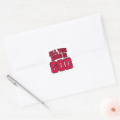 All you need is God Vierkante Sticker (Envelop)