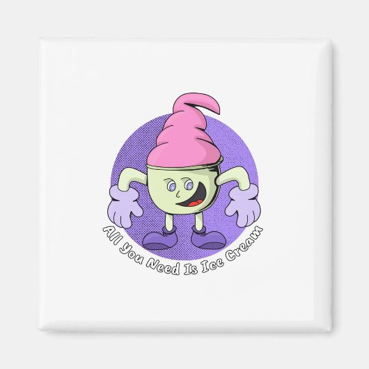 All You Need Is Ice Cream Magneet (Voorkant)