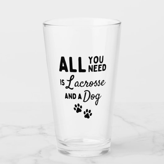 All you need is lacrosse and a dog glas (Voorkant)