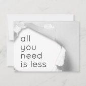 All you need is less (Voorkant)