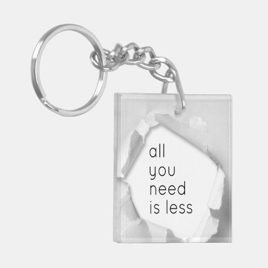 All you need is less sleutelhanger (Voorkant Links)