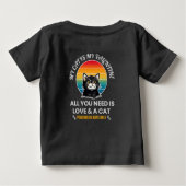 All You Need Is Love & A Cat T-Shirt, Funny Cat Lo (Achterkant)