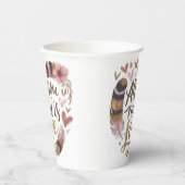 All You Need Is Love – A Gentle Boho Whisper Papieren Bekers (Links)