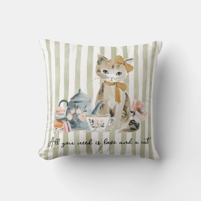 All you need is love and a cat kussen (Voorkant)