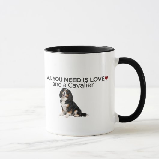 All You Need Is Love and a Cavalier Mug  Mok (Rechts)