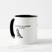 All You Need Is Love and a Cavalier Mug  Mok (Voorkant links)