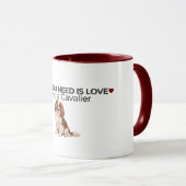 All You Need Is Love and a Cavalier Mug Mok (Voorkant rechts)