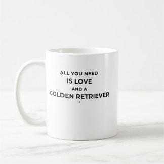 All You Need is Love And a Golden Retriever Koffiemok