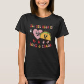 All You Need Is Love And Tacos Funny Valentines Da T-shirt (Voorkant)