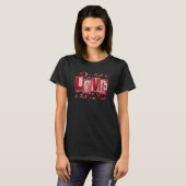 All You Need Is Love Be Mine Valentines Day Leopar T-shirt (Voorkant volledig)