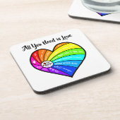 All You Need is Love Bier Onderzetter (Linkerzijde)