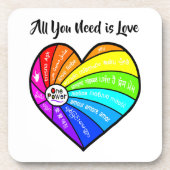 All You Need is Love Bier Onderzetter (Voorkant)