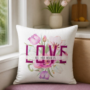 All You Need is Love Bloemstuk Kussen