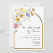 All You Need Is Love | Boho repetitie diner Kaart (Voorkant)