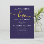 All You Need Is Love Bruiloftsproefdiner Kaart (Staand voorkant)