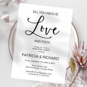 All You Need Is Love Calligrafie Oefen Diner Kaart
