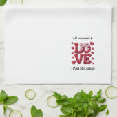 All You Need is Love Citaat Theedoek (Gevouwen)