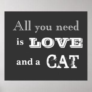All You Need Is Love...en een poster voor kattenka