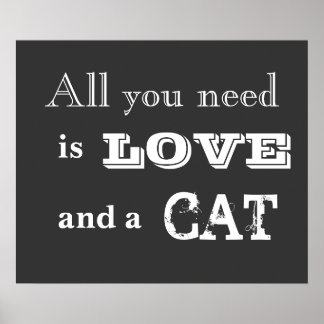 All You Need Is Love...en een poster voor kattenka